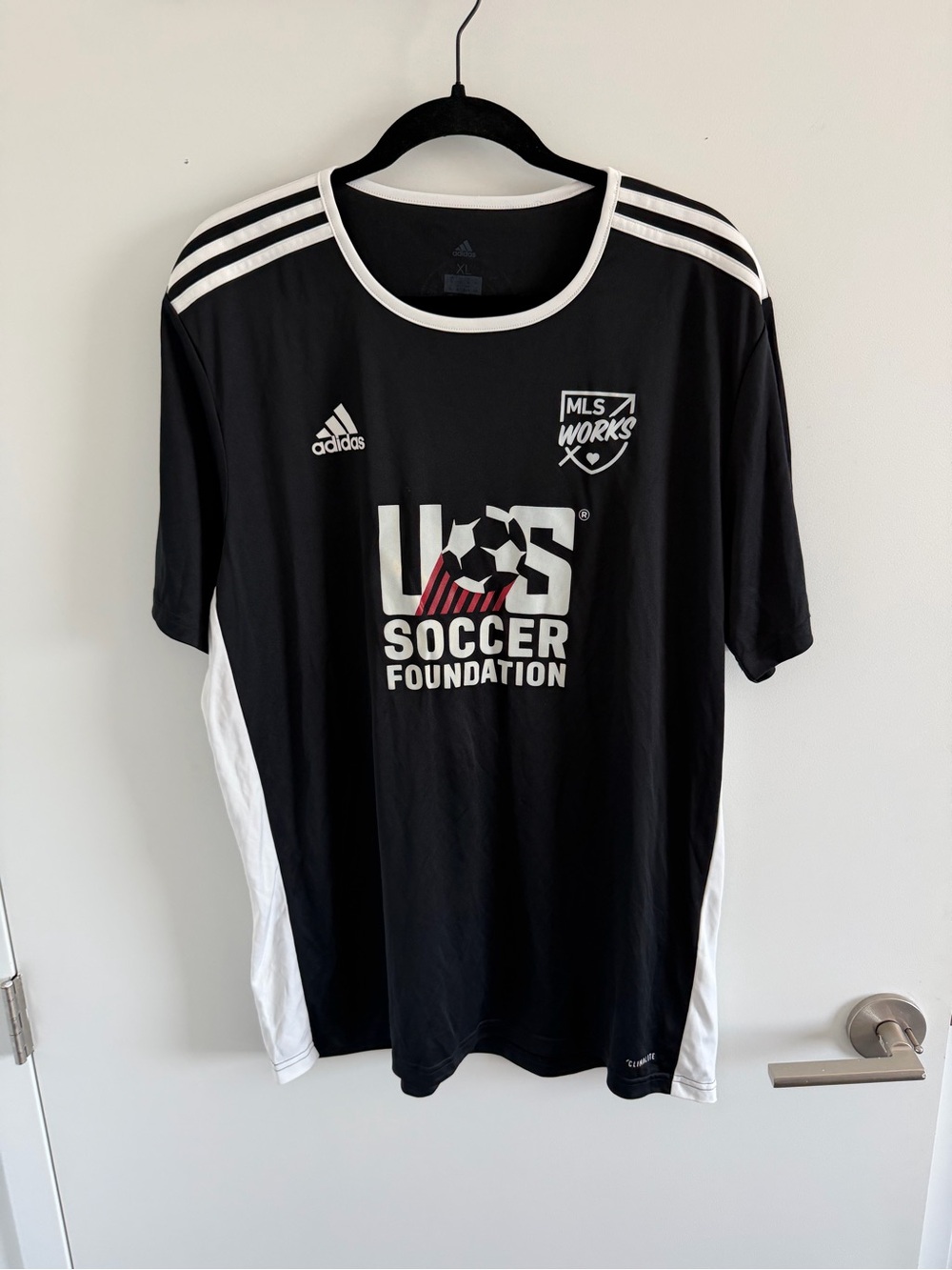 Adidas U.S. Soccer Foundation Black Training Jersey MLS USMNT size XL